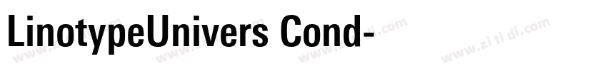 LinotypeUnivers Cond字体转换